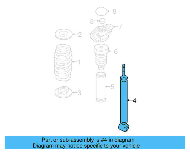 Suspension Shock Absorber 3C0-513-049-AS