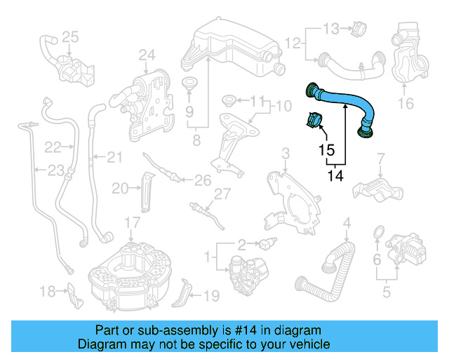 Pressure Hose 04E-131-170-B - View 5