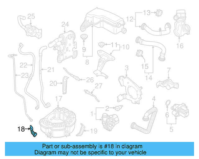 Vapor Canister Bracket 1K0-201-827-D - View 32