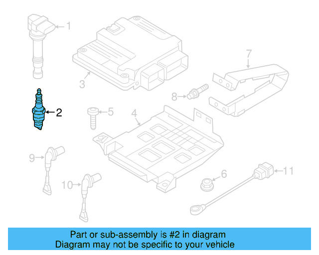Spark Plug 06H-905-601-A - View 10