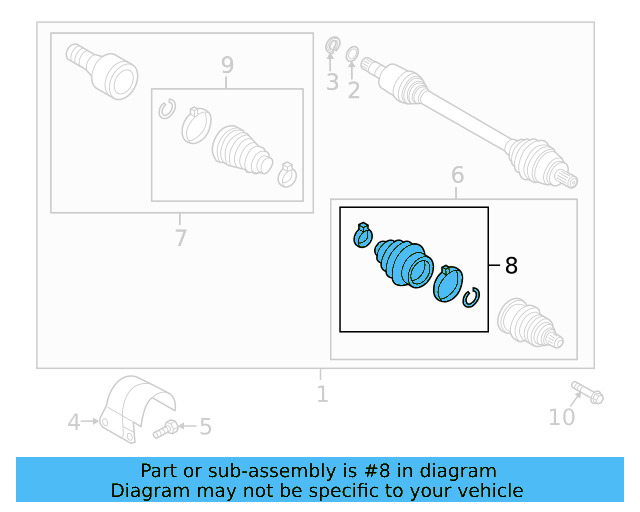 Outer Boot 3Q0-498-203 - View 2