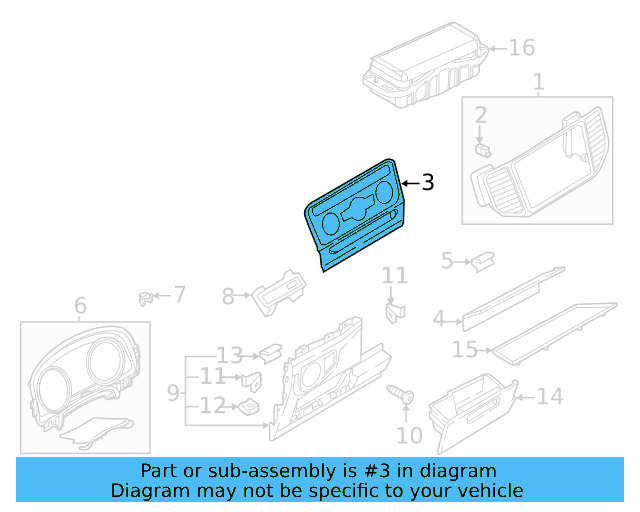 Center Panel 3CN-863-042-E-N0R - View 7