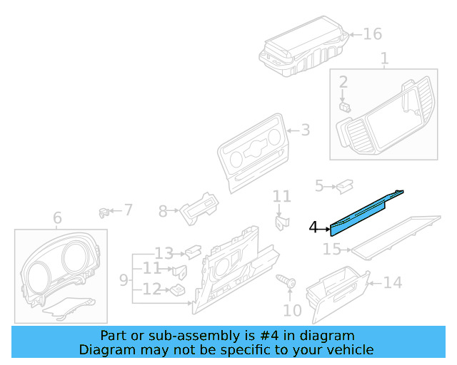 Side Cover Clip 1K0-867-388-A - View 185