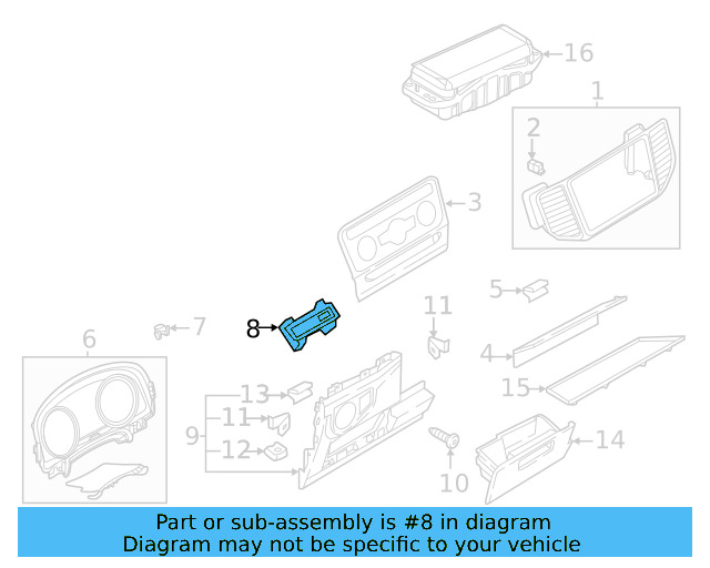 Lower Trim Panel 3CN-858-365-C-82V - View 5