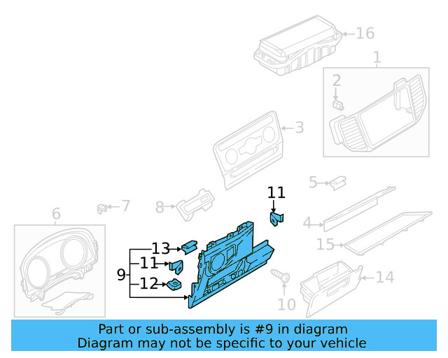 Lower Trim Panel 3CN-858-365-C-82V - View 9