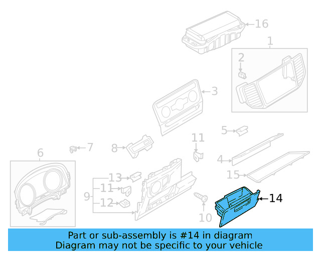 Storage Box 3CN-857-921-A-82V - View 6