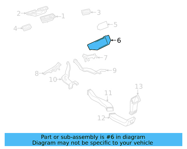 Air Vent Grille 3CN-858-415-J-TGL - View 21