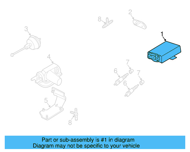 Control Module 1H0-907-305 - View 10