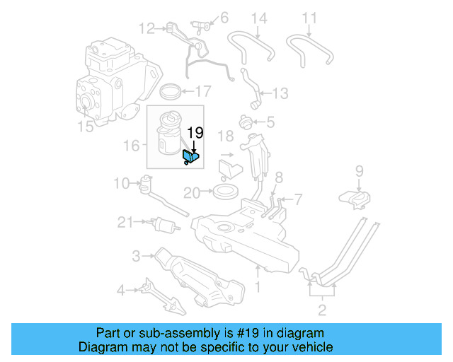Fuel Tank Sending Unit 1J0-919-183-D - View 5