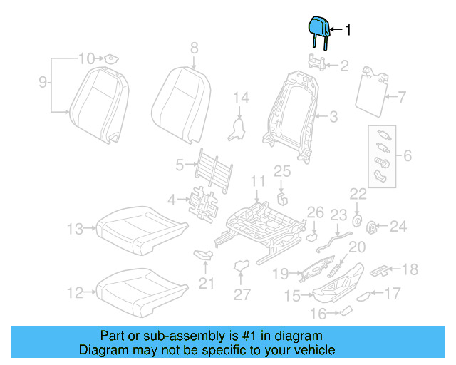 Headrest 3CN-881-901-E-LI8 - View 16