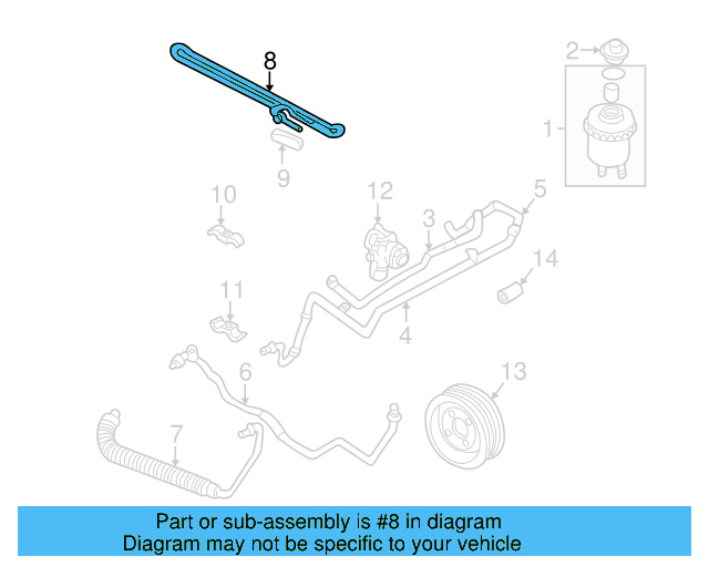 Power Steering Cooler Tube 701-422-091-A - View 2