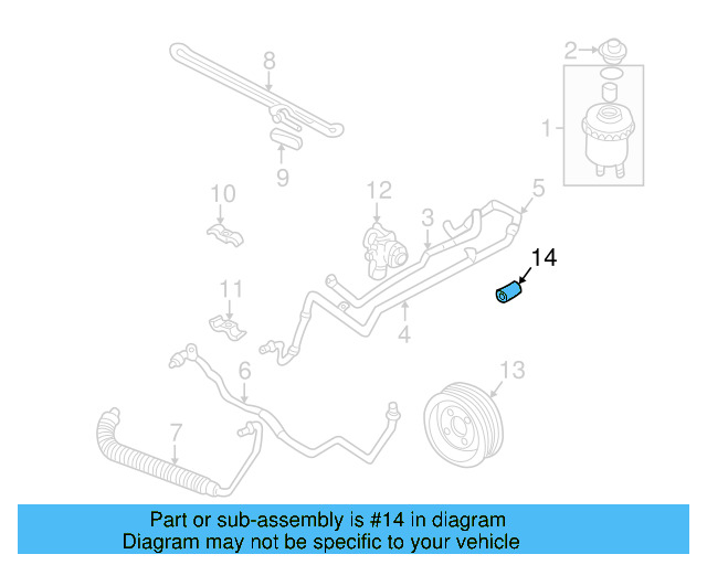 Power Steering Pump Bushing 068-903-147-H