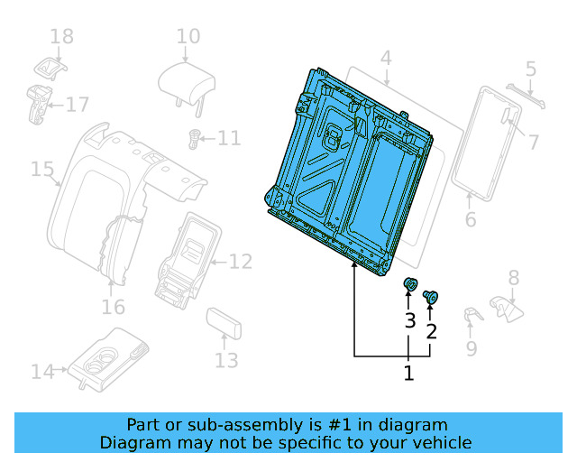 Seat Back Frame 5QM-885-504-N