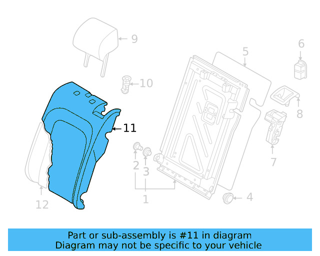 Headrest Guide 5G0-886-920-D-82V - View 7