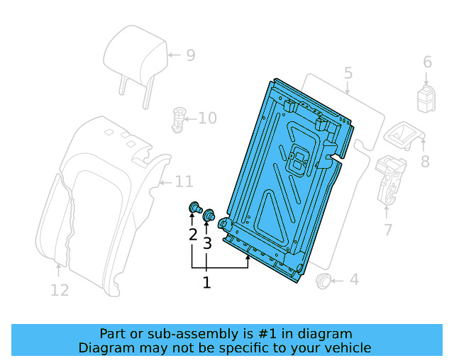 Seat Back Frame 5QM-885-503 - View 8