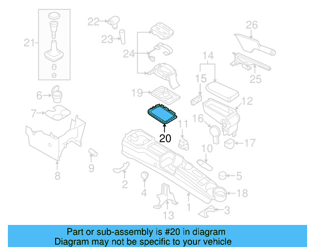 Sound Absorber Retainer 1C0-864-260 - View 5