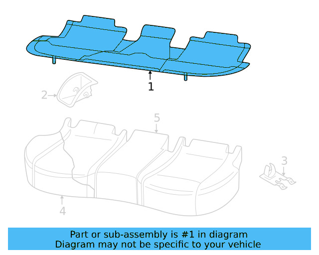 Seat Frame 5QM-885-321-A - View 3