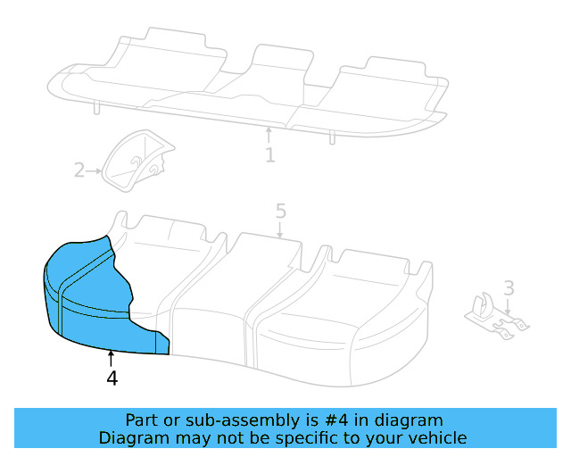 Seat Cushion Pad 2GJ-885-375 - View 2
