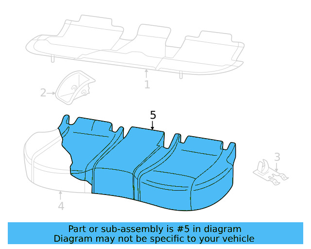 Seat Cover 2GJ-885-405-ASH - View 3