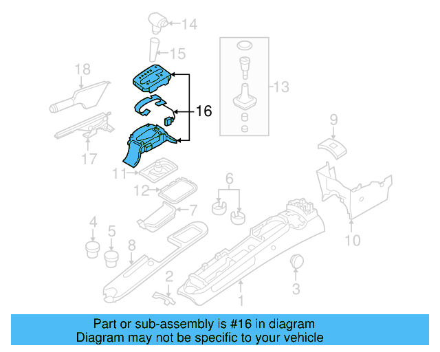 Storage Tray Insert 1C0-857-335-B-2QL
