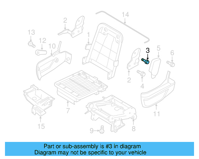 Hinge Bolt WHT-004-607 - View 2