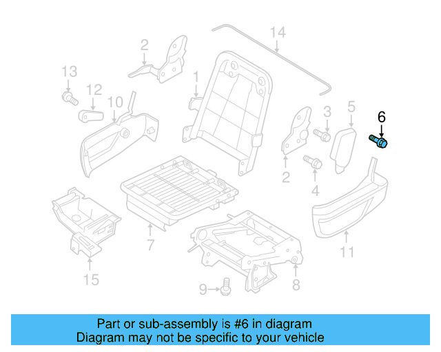 Release Handle Screw WHT-004-614 - View 5