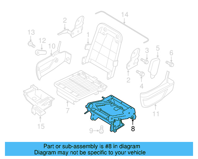 Seat Frame 7B0-883-062-A