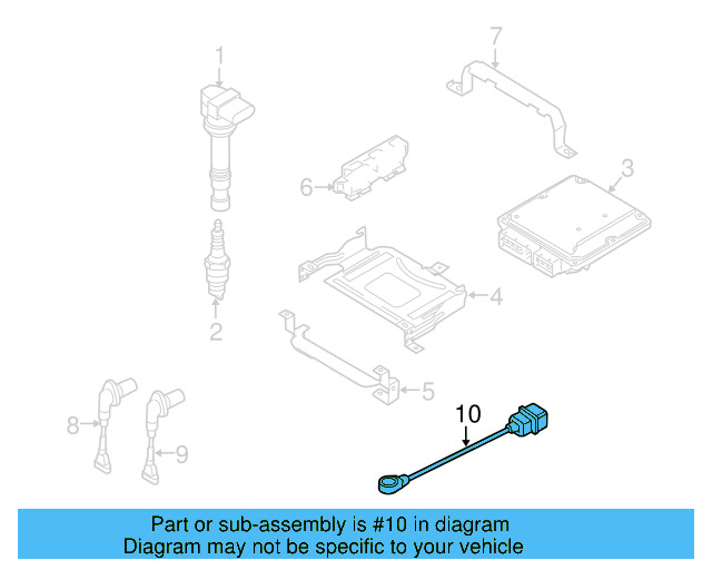 Ignition Knock (Detonation) Sensor 06E-905-377-J - View 15