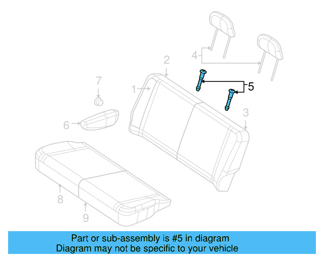 Headrest Guide 7B0-881-920-A-DE5 - View 9