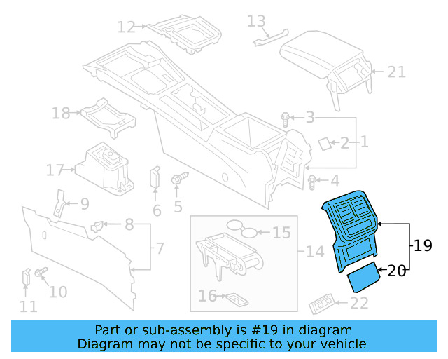 Rear Trim 3G8-864-298-B-LCM