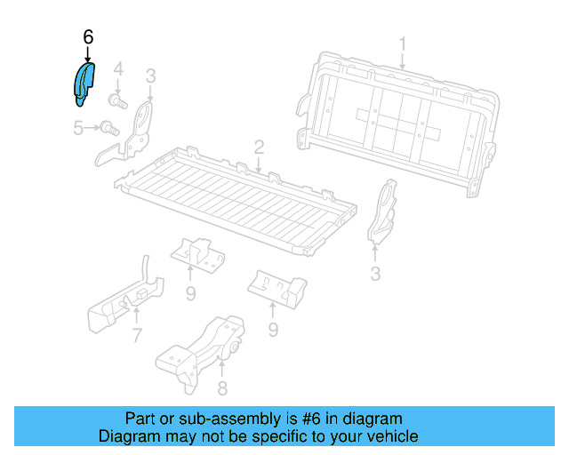 Hinge Cover 7B0-881-151-A-DE5 - View 2