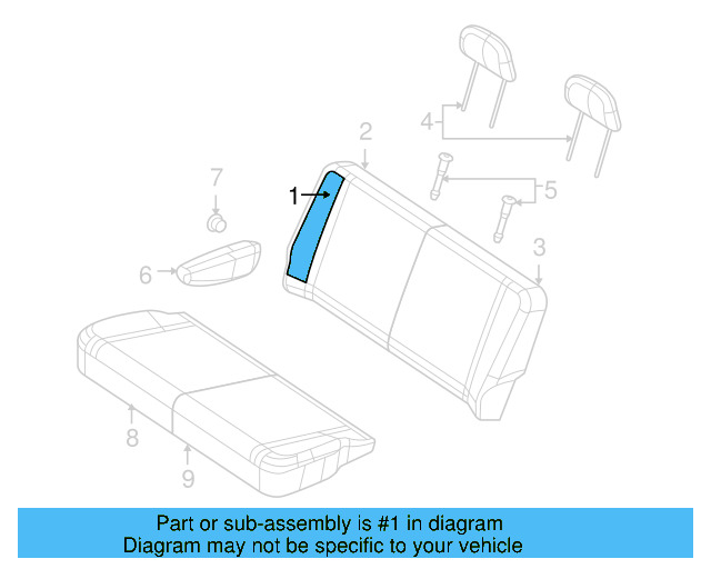Seat Back Cover 7B0-883-805-C-DE5 - View 2