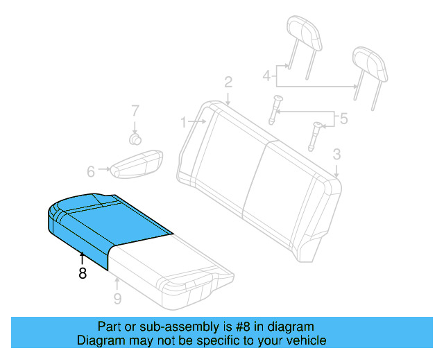 Cushion Cover 7B0-883-405-B-DE5 - View 5