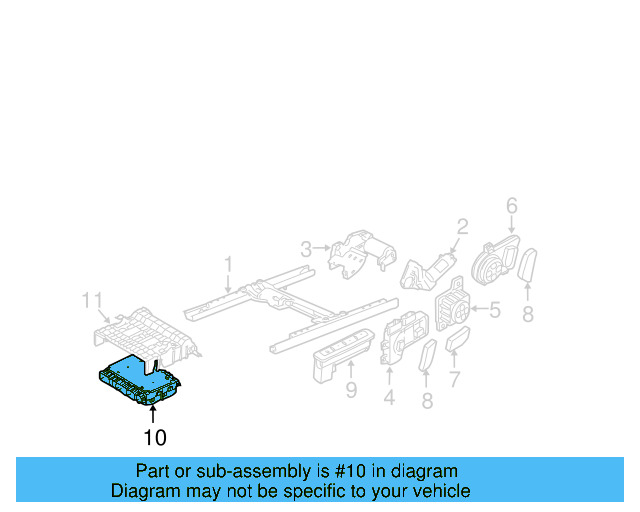 Power Seat Control Module 3C0959760E000 - View 13