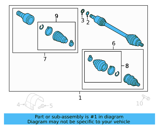 Axle Assembly 3Q0-407-271-BF