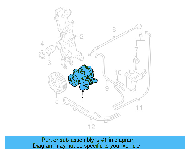 Power Steering Pump 8D0-145-156-TX - View 3