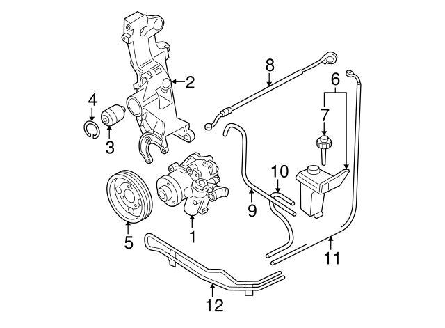 Power Steering Pump 8D0-145-156-TX
