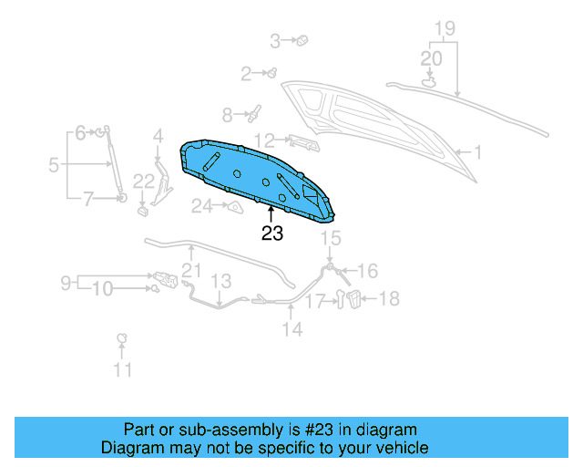 Hood Insulation Pad 1K0-863-831-D - View 11