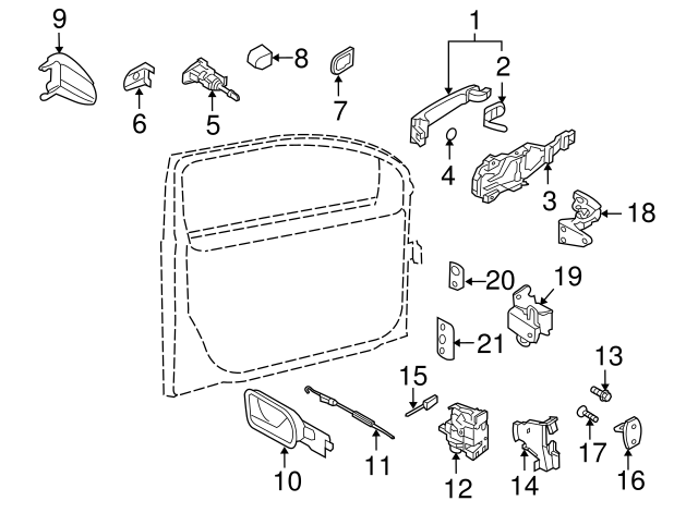Cylinder & Keys Cap (Unpainted) 3b0837879agru