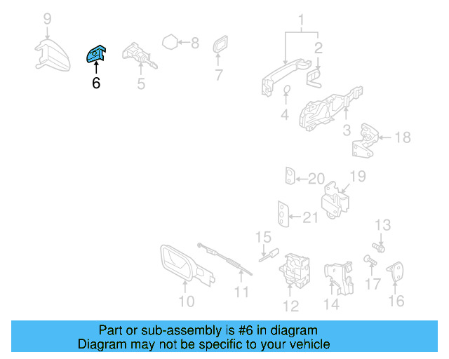 Cylinder & Keys Cap (Unpainted) 3b0837879agru - View 18