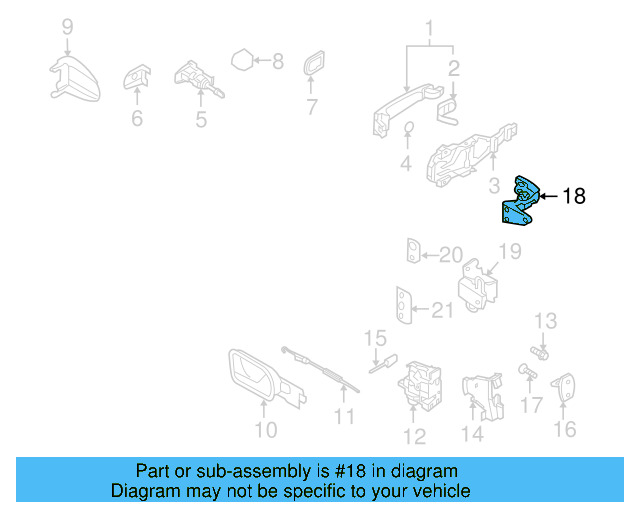 Upper Hinge 1K0-831-402-N - View 23
