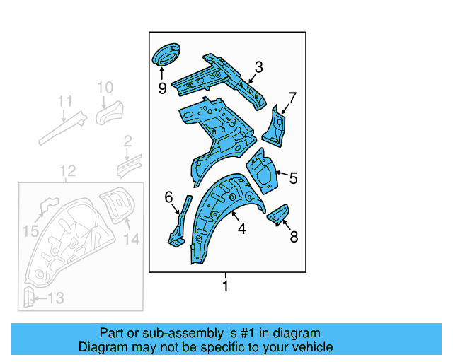 Inner Side Panel 5G3-809-604-A - View 3