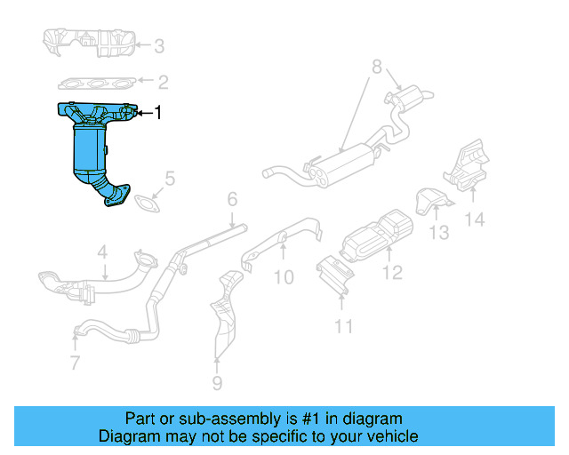 Exhaust Manifold 7B0-253-020-C