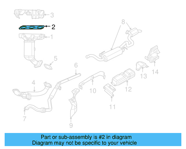 Manifold Gasket 7B0-253-039 - View 4