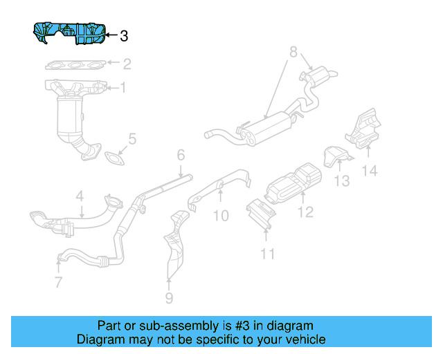 Heat Shield 7B0-253-041-A - View 3