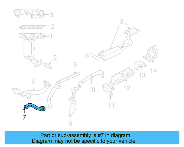 Cross Over Pipe Gasket 7B0-253-115 - View 4