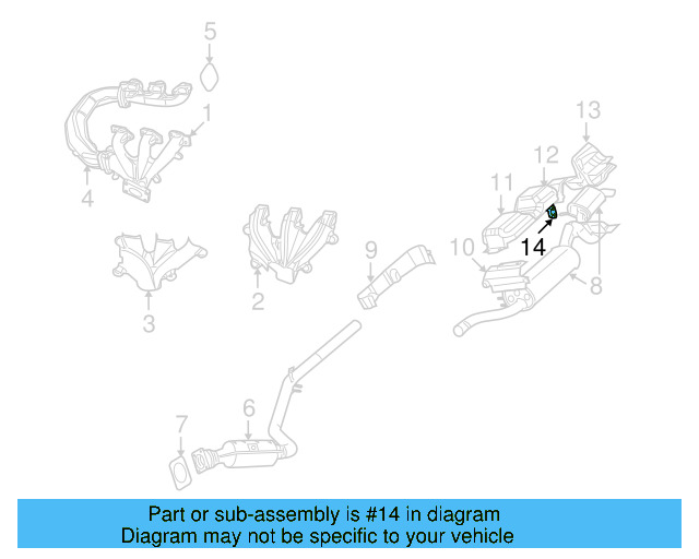 Exhaust System Hanger 7B0-253-147 - View 2