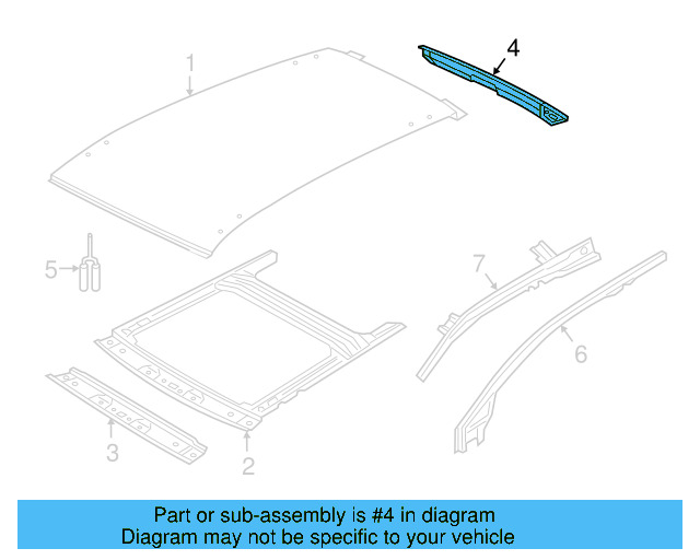 Rear Header 5G9-817-163-B - View 2