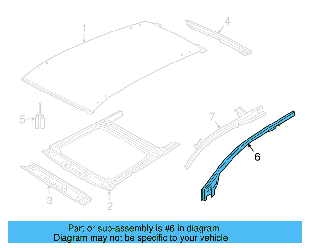 Roof Rail 5G9-809-438-B