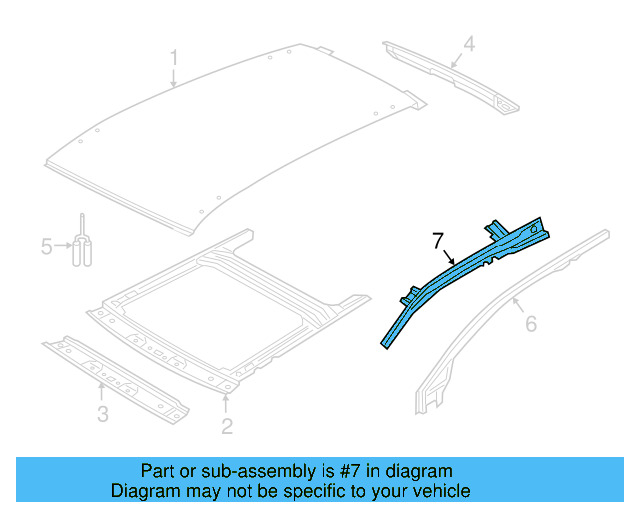 Roof Rail 5G9-809-421-A - View 3